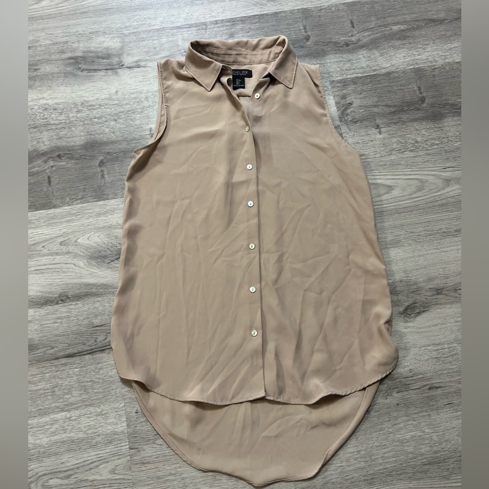 Rachel Zoe button up tank blouse